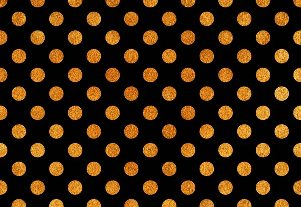 Altın polka dot siyah arka plan. 