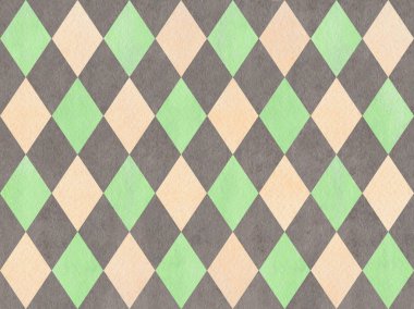 Suluboya elmas desen.