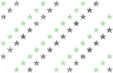 Suluboya yıldız desen.