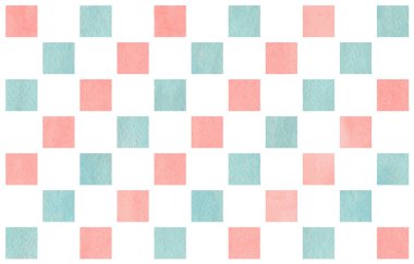 Sulu Boya geometrik desen.