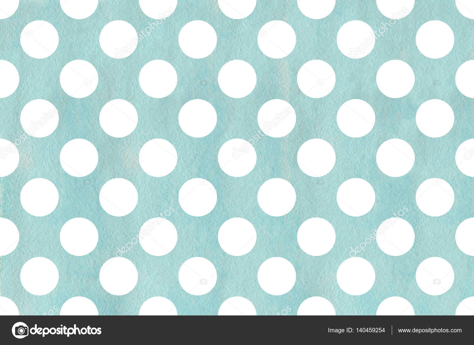 Watercolor polka dot background. Stock Photo by 140459254