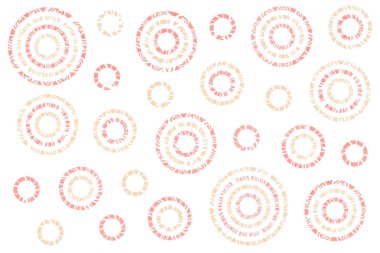 Suluboya soyut daireler desen.