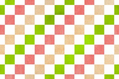 Suluboya Kare Deseni.