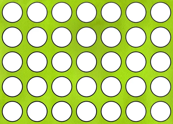 Vzor akvarel kruhy v Limetkově zelené barvě. — Stock fotografie