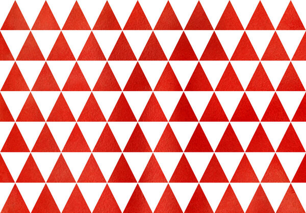 Watercolor triangle pattern.