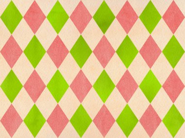 Suluboya elmas desen.