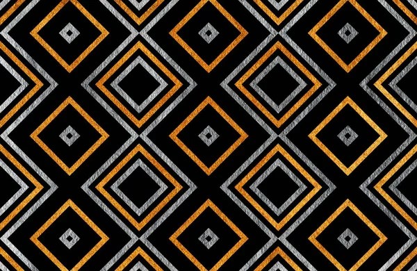 Altın ve gümüş geometrik desen.