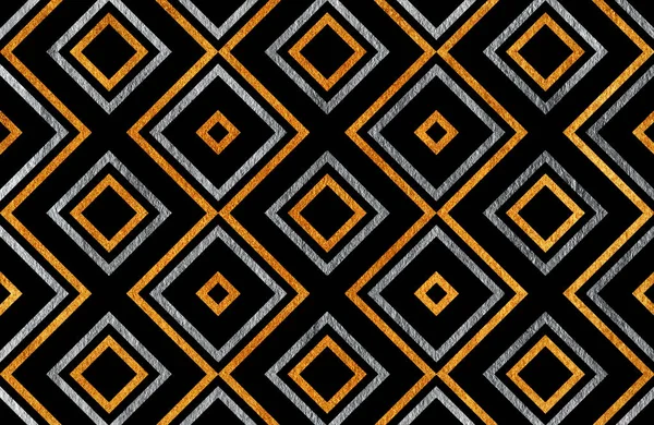 Altın ve gümüş geometrik desen.