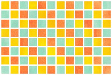 Sulu Boya geometrik desen.