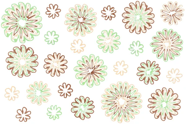 Watercolor abstract flowers on white background — Stock Photo, Image