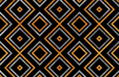 Altın ve gümüş geometrik desen.