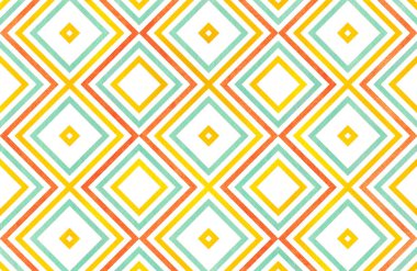 Sulu Boya geometrik desen.