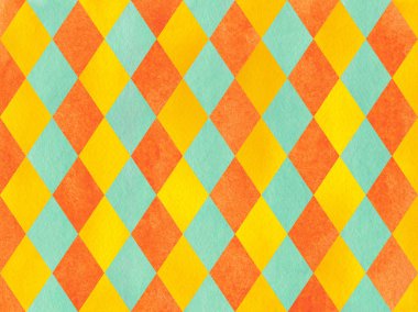 Suluboya elmas desen.