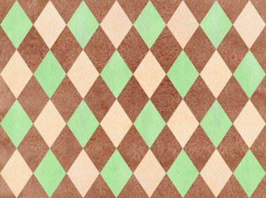 Suluboya elmas desen.