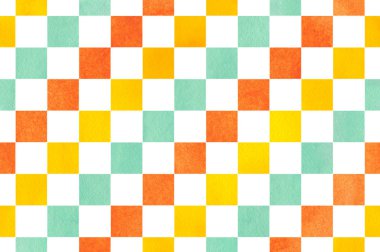 Suluboya Kare Deseni.