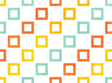 Suluboya Kare Deseni.