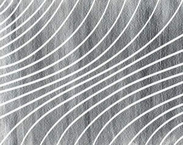 Silver painted curved striped background. — Stock Photo, Image