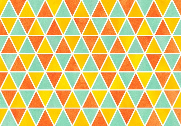 Aquarell-Dreieck-Muster. — Stockfoto