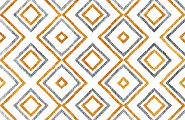 Altın ve gümüş geometrik desen.