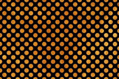 Altın polka dot siyah arka plan. 