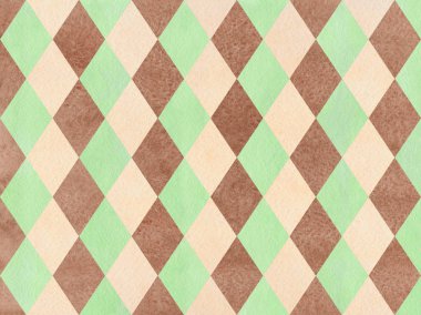 Suluboya elmas desen.