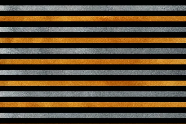 Golden and silver striped background. — Stock Photo, Image