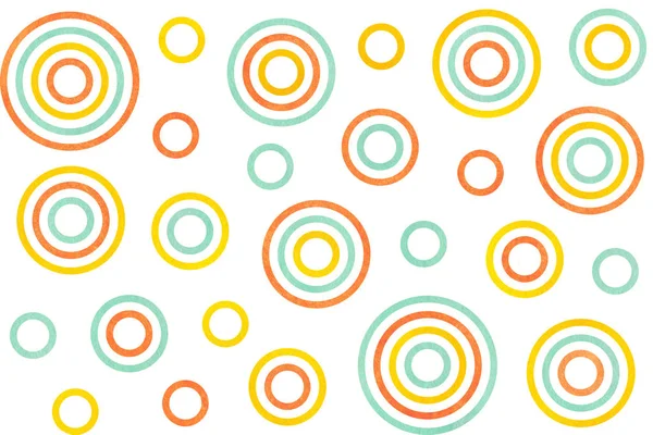 Watercolor circles pattern.