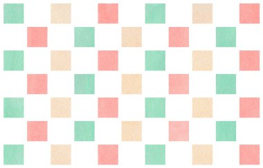 Sulu Boya geometrik desen.