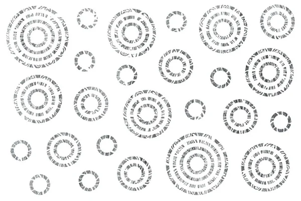 Stříbrným lakem abstraktní kruhy vzor. — Stock fotografie