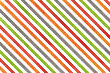 Suluboya turuncu, yeşil, kırmızı ve gri arka plan çizgili.