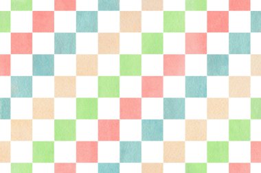 Suluboya Kare Deseni.