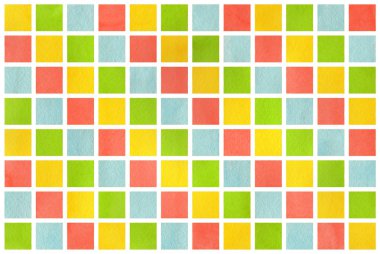 Sulu Boya geometrik desen.