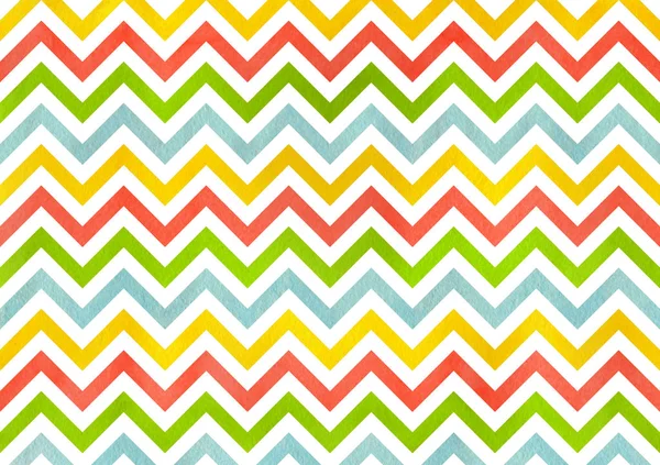 Watercolor stripes background, chevron. — Stock Photo, Image