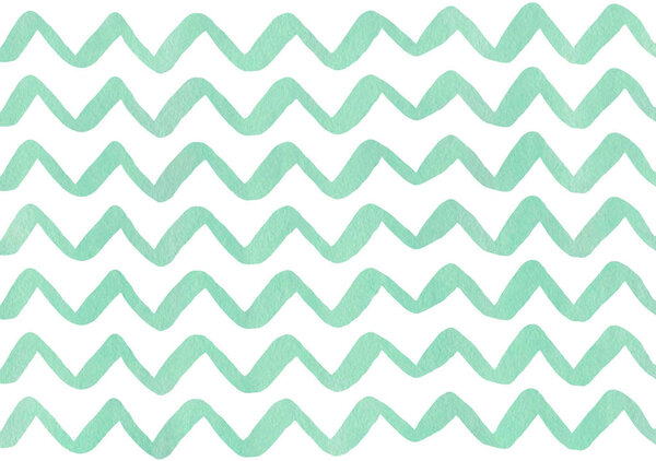 Watercolor stripes background, chevron.
