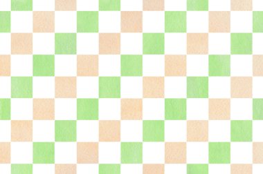 Suluboya Kare Deseni.