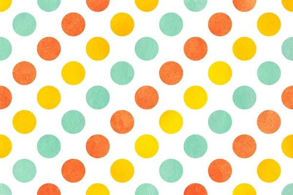 Aquarel polka dot achtergrond. — Stockfoto