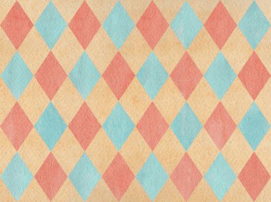 Suluboya elmas desen.