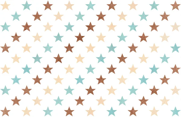 Watercolor stars pattern. — Stock Photo, Image