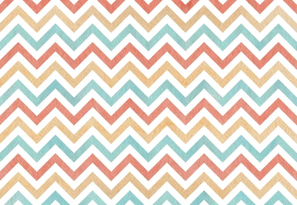 Watercolor stripes background, chevron. — Stock Photo, Image