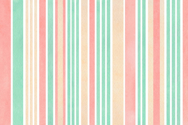 Watercolor striped background.
