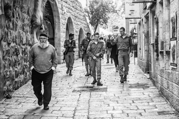 Pouliční život na ulicích Jeruzaléma. — Stock fotografie