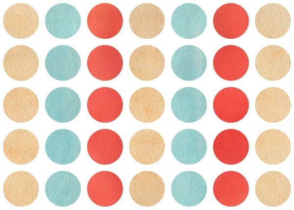Watercolor circles on white background. — Stock Photo, Image
