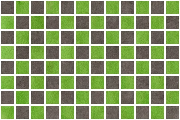 Акварельні сірі і зелені квадрати — стокове фото