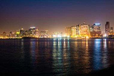 tel aviv. jaffa gece görüş.