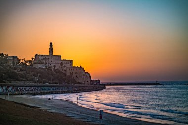 Günbatımı ' Jaffa'lardan eski şehir.