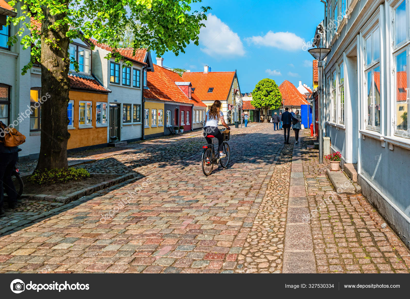 Colored Traditional Houses In Old Town Of Odense Denmark Stock Photo By C 4 S Ukr Net