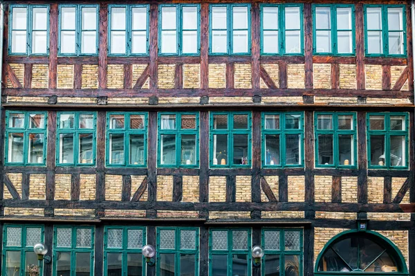 哥本哈根旧建筑的外墙. — 图库照片