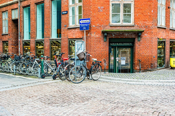 Facade of old building in Copenhagen.