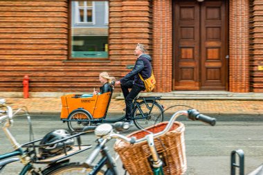 Odense 'de sokak yaşamı.