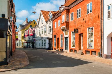 Odense 'de sokak yaşamı.